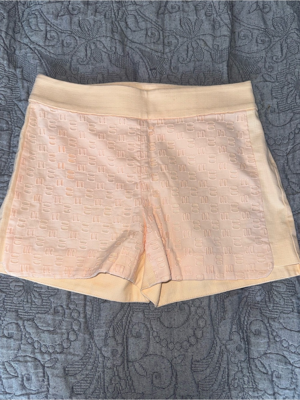 J. Crew Eyelet High Rise Shorts Peach 2